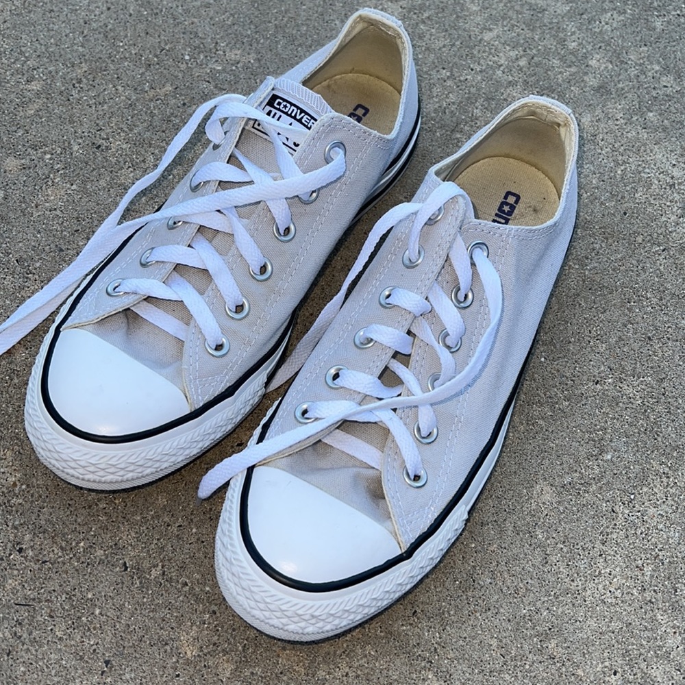 Converse Gray / White Soles Chuck Taylor Sneakers Men size 8/ Women sz 10